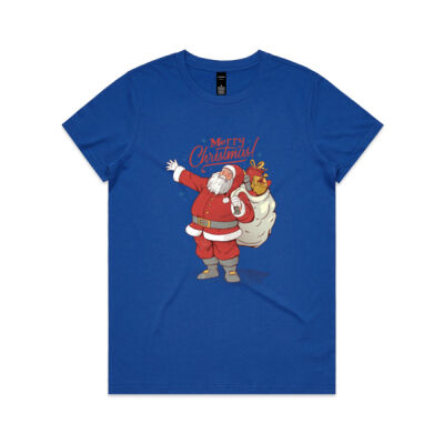 Merry Christmas Santa - Womens Maple Tee Thumbnail