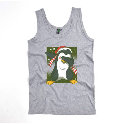 Dabbing Christmas penguin - Mens Classic Singlet Thumbnail
