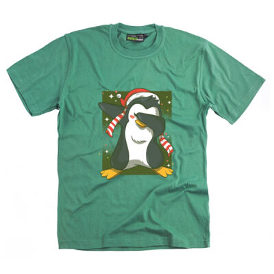 Dabbing Christmas penguin - Kids Unisex Classic Tee Thumbnail