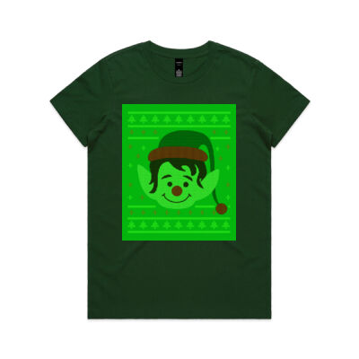 Christmas elf - Womens Maple Tee Thumbnail