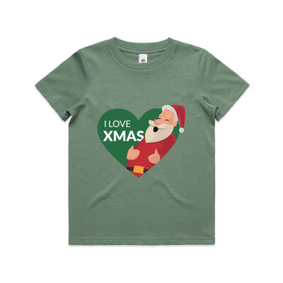 I love Xmas - Kids Youth T shirt Thumbnail