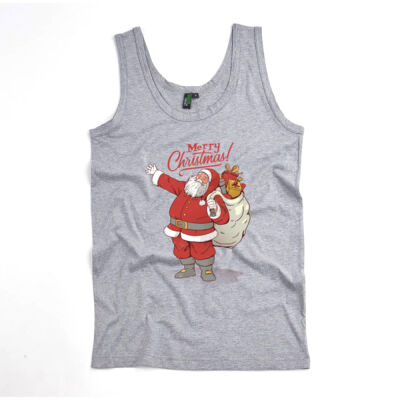 Merry Christmas Santa - Mens Classic Singlet Thumbnail