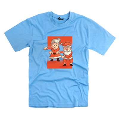 Dabbing Santa and Mrs Claus - Mens Staple T shirt - Kids Unisex Classic Tee Thumbnail