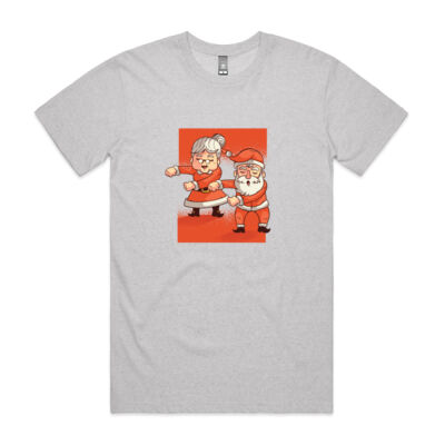 Dabbing Santa and Mrs Claus - Mens Staple T shirt - Mens Staple T shirt Thumbnail