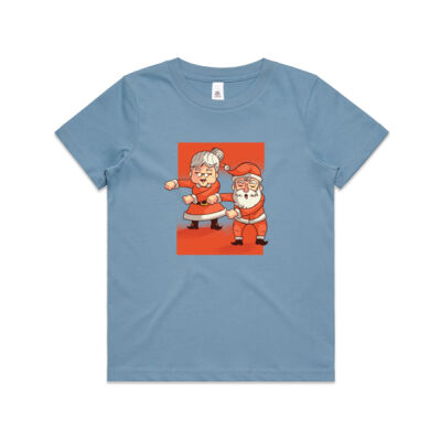 Dabbing Santa and Mrs Claus - Mens Staple T shirt - Kids Youth T shirt Thumbnail