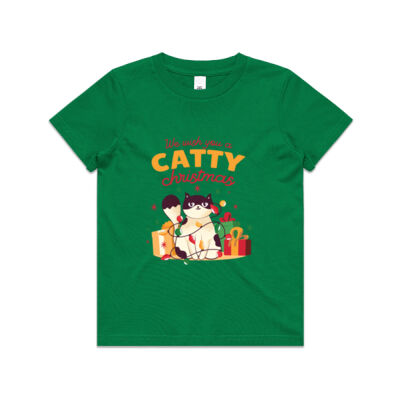We wish you a catty Christmas - Mens Staple T shirt - Kids Youth T shirt Thumbnail