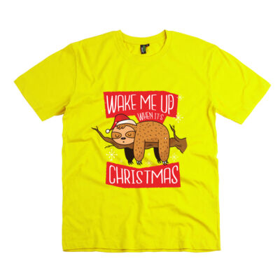 Wake me up when it's Christmas - Kids Unisex Classic Tee Thumbnail