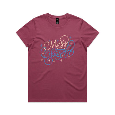 Merry Christmas  - Womens Maple Tee Thumbnail