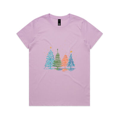 Christmas tree, oh Christmas tree - Womens Maple Tee Thumbnail