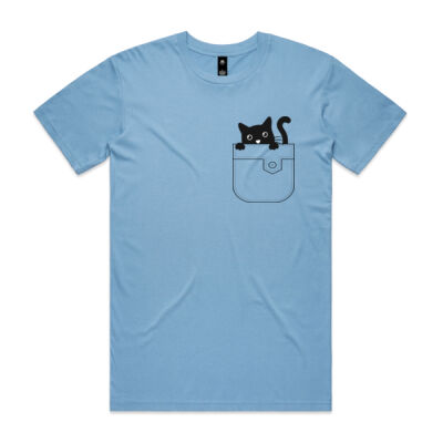 Cat in a pocket - Mens Staple T shirt Thumbnail