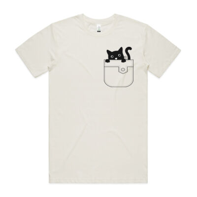 Cat in a pocket - Mens Staple Organic Tee Thumbnail